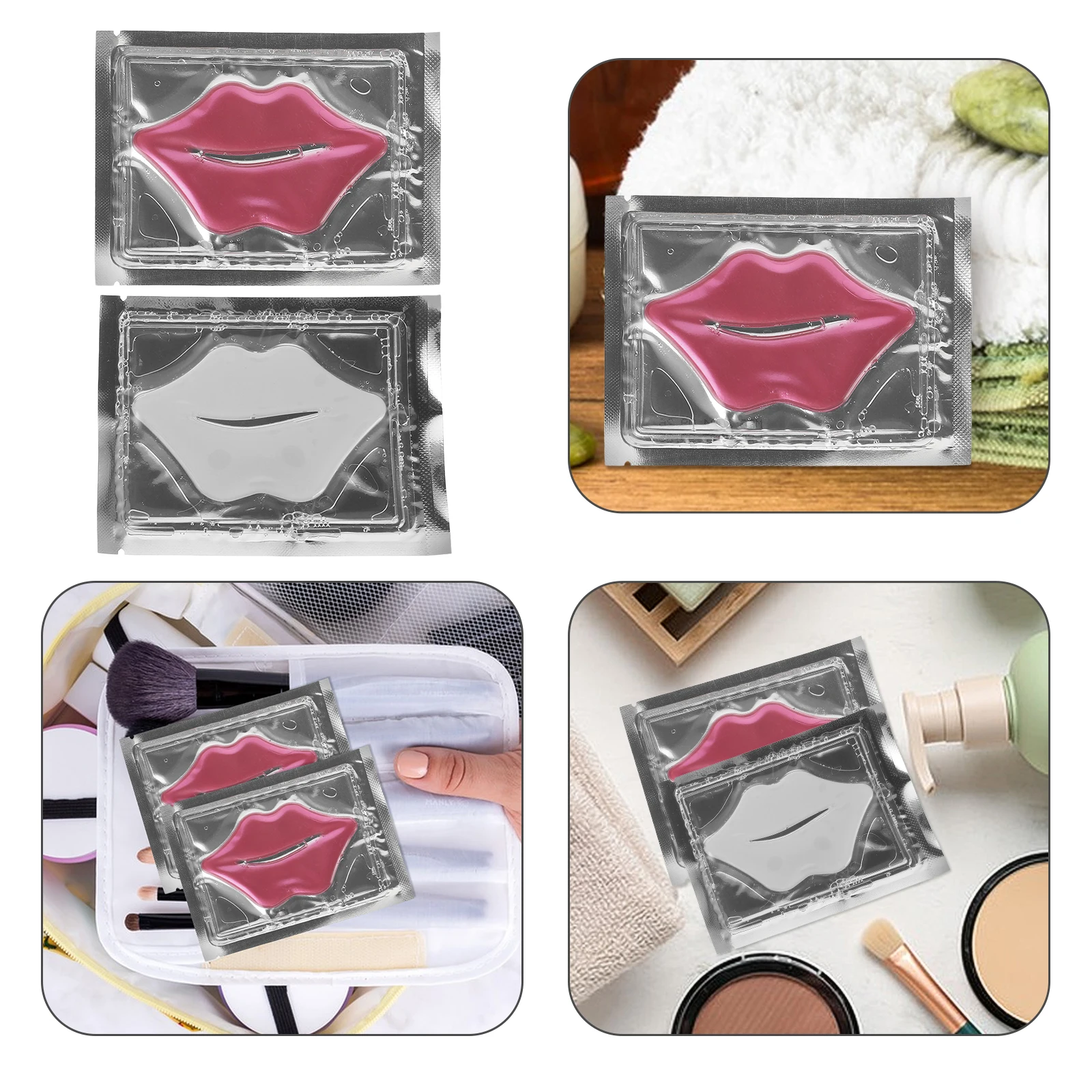 

20 pcs Mask Sheet Hydrating Collagen Lip Patches For Dry Lips Moisturizing Anti-Aging Plumping Repair Lip Care Mask