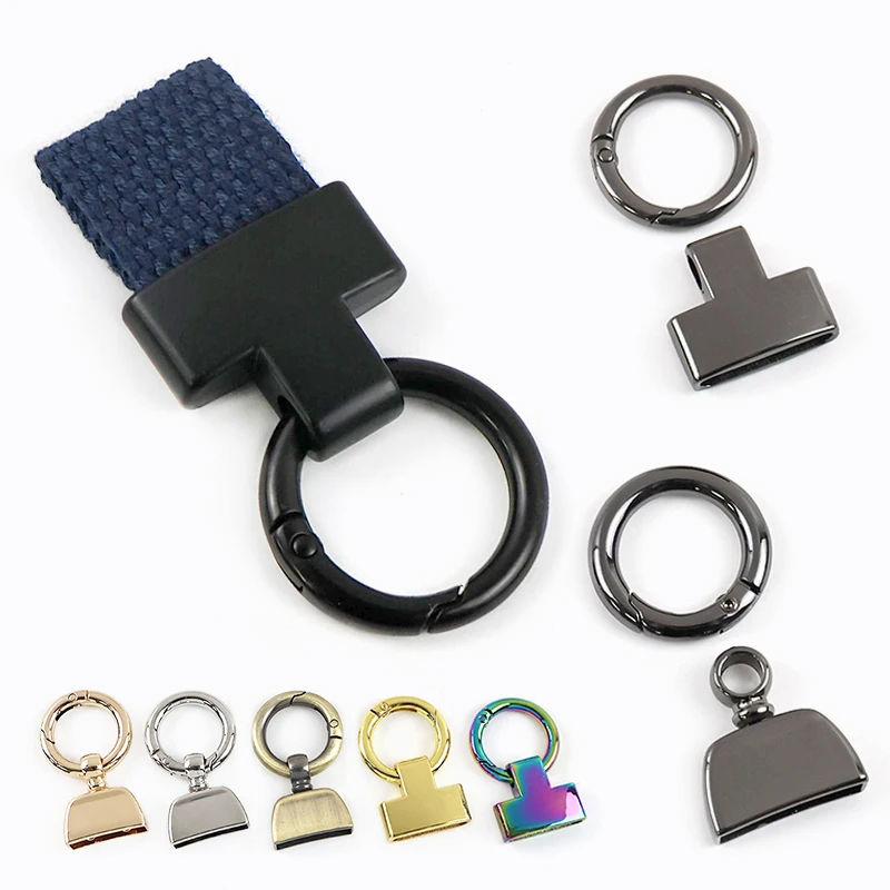 

5/10Pc Meetee O Ring Metal Buckles 20/25mm Keychain Spring Snap Rings Accessories for Handbags Webbing Strap Connect Hook Clasp