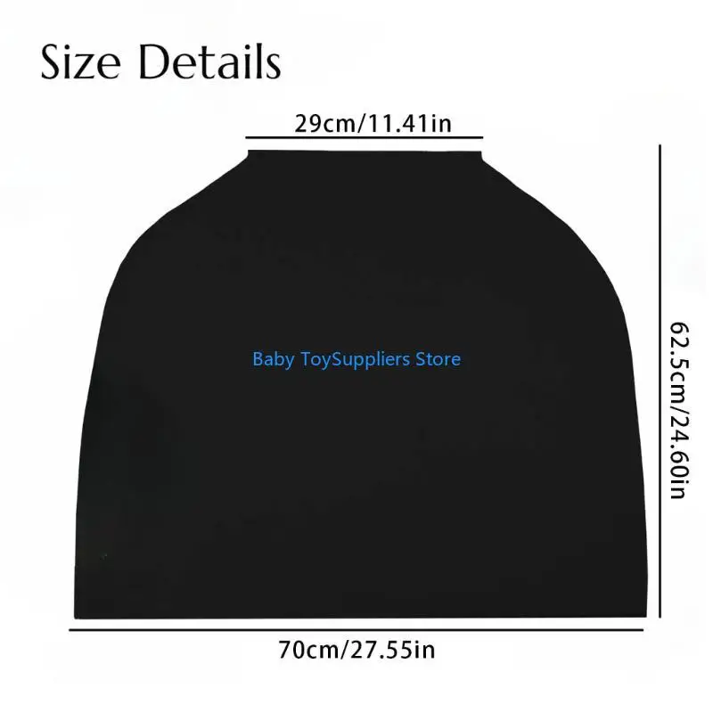 R1WF Privacy Nursing Cover Soft & Breathable Stroller Cover Shopping Cart Cover Gift