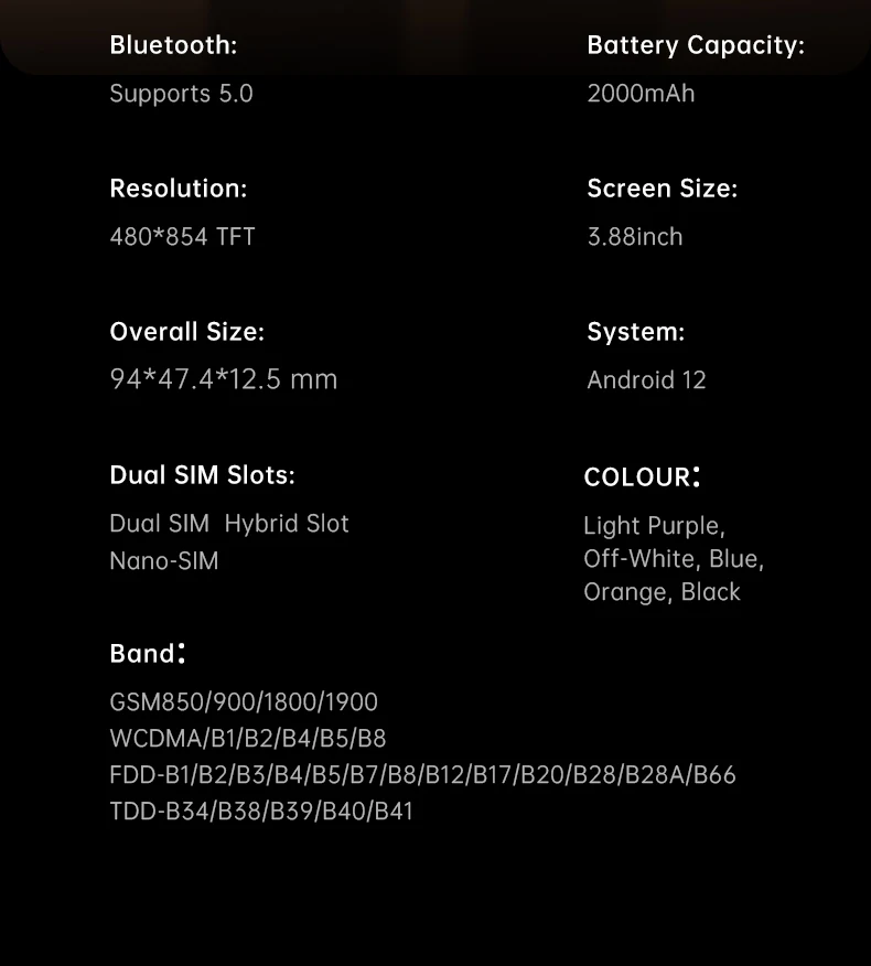 SOYES XS19 Pro Mini Smartphone Android 12 LTE 4G 3.88'' 4GB RAM 64GB ROM Dual SIM 2000mAh Face Unlock Small Mobile Phone