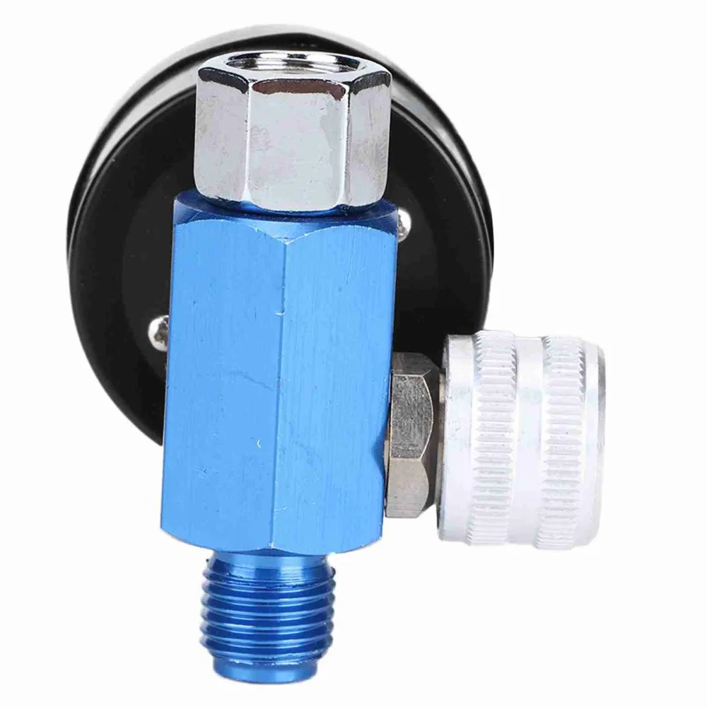 1pcs G1/4 Thread Air Pressure Regulator Adjustable 0-180 PSI Built-in Pressure Gauge Spray Gun Regulator