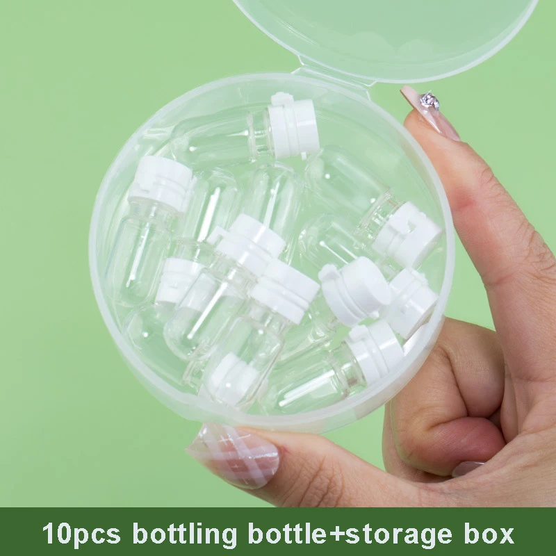 12pcs Clear Leak with Storage Box-Proof Travel Bottle for Makeup Remover & Lotion, Portable Dispenser with Flip-Top