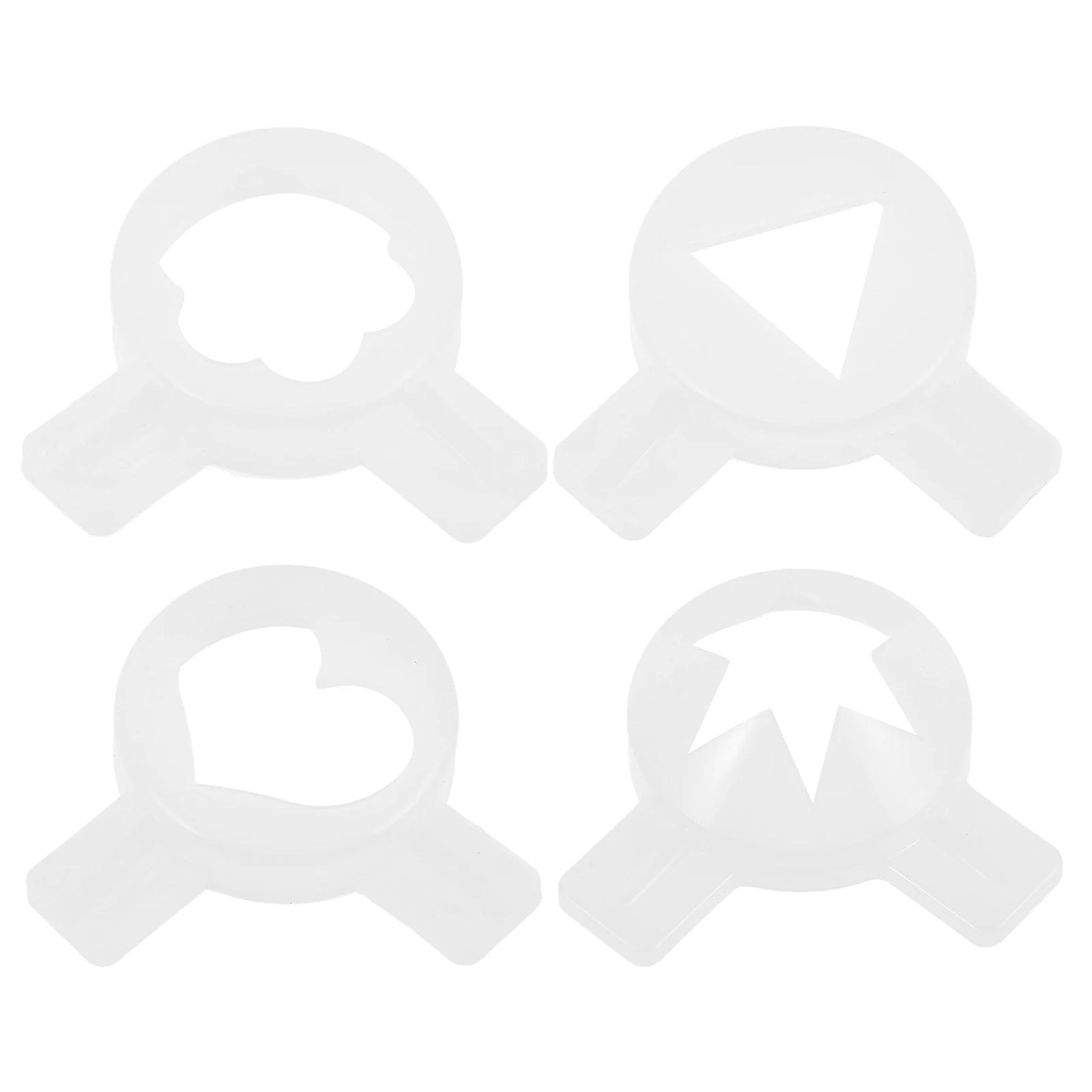 4 stücke Eismaschine Düsen Blume Münder Soft Serve Ersatz Armaturen Herzförmige Dreieck Cookie Tipps Modellierung