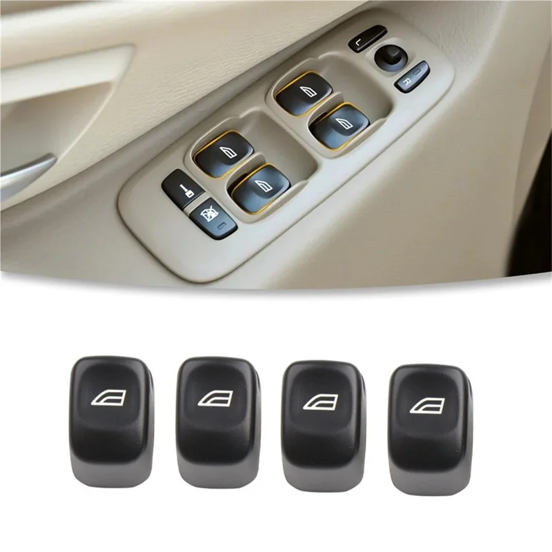 Botão interruptor de controle da janela do carro capa frontal 31295164 para volvo v70 xc70 s80 s60 xc90 acessórios