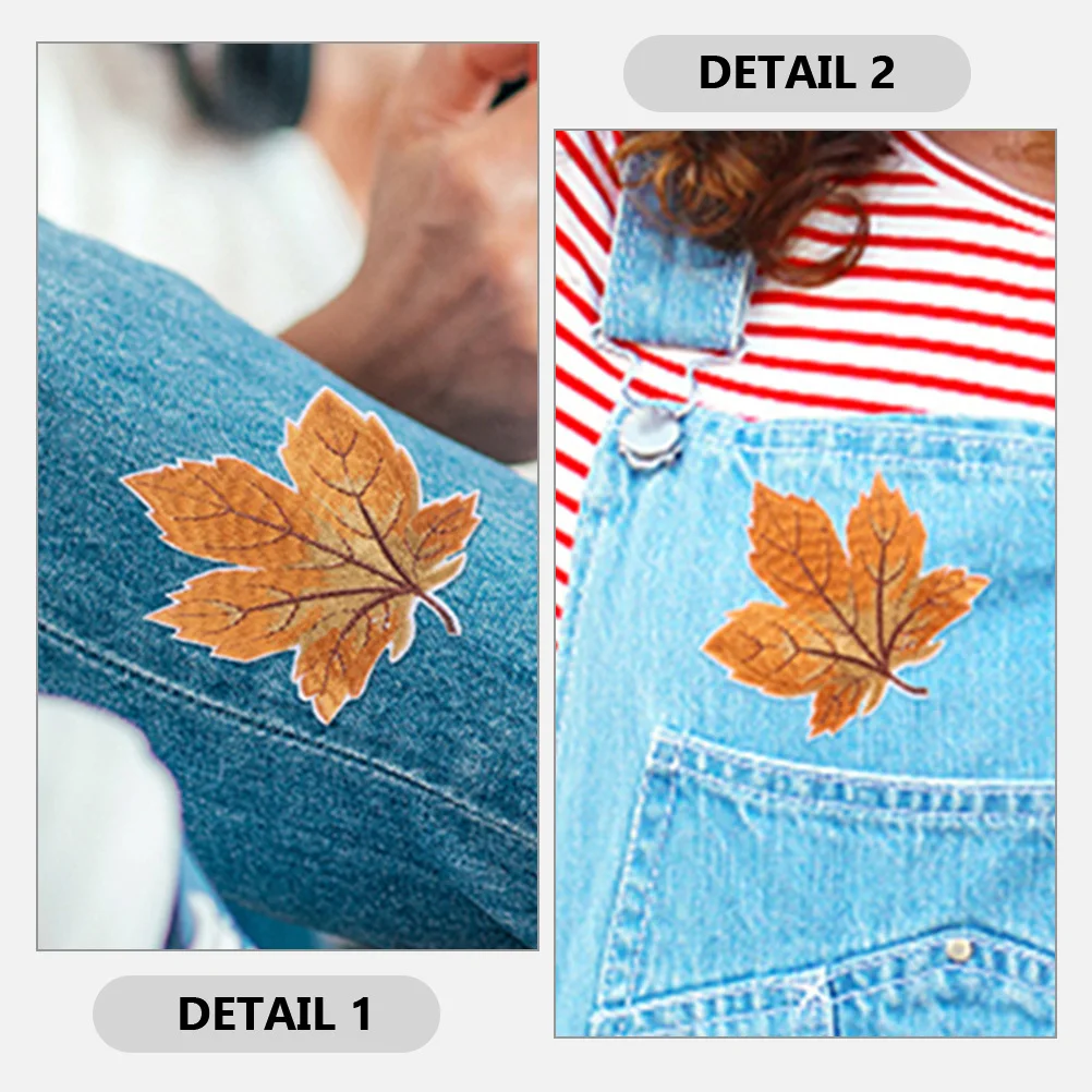 

24 Pcs Lovely Applique Embroidered Iron Patches Sewing Leaf Leaves for Decoration Clothing