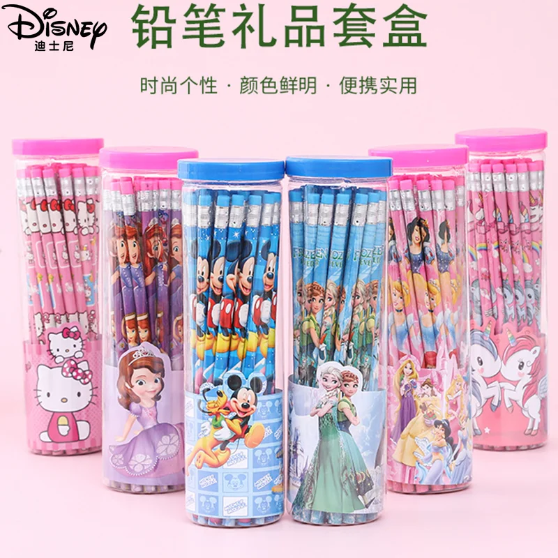 Disney cartoon 30 pieces/barrel Frozen wooden pencils children's school supplies student pencils creative stationery gifts