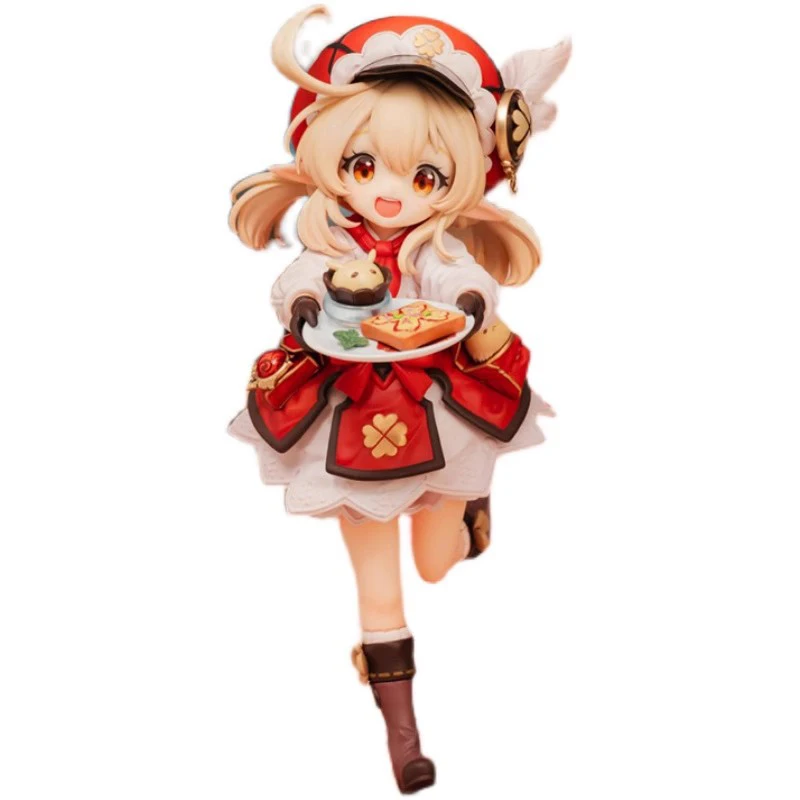 19cm Genshin Impact Klee Hibana Knight Anime Character Eula Klee Paimon Hu Tao Pvc Action Figure Series Model Doll Children Gift