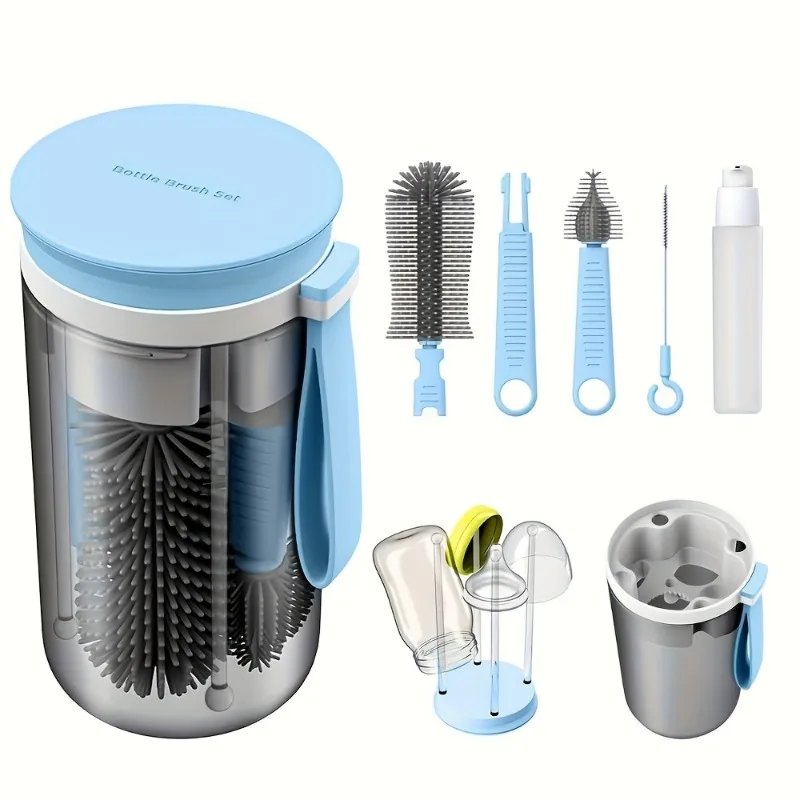 juego-de-cepillos-portatiles-de-silicona-para-biberones-cepillo-para-pezones-de-viaje-tendedero-plegable-kit-de-limpieza-para-alimentacion-de-bebe-apto-para-lavavajillas