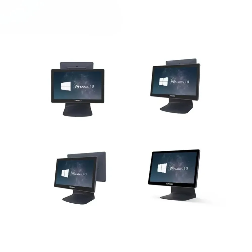 15.6-Inch PC 10.1 Customer Display Window EPOS Hardware Touch Screen Cash Register tpv J6412 Order System Hardware