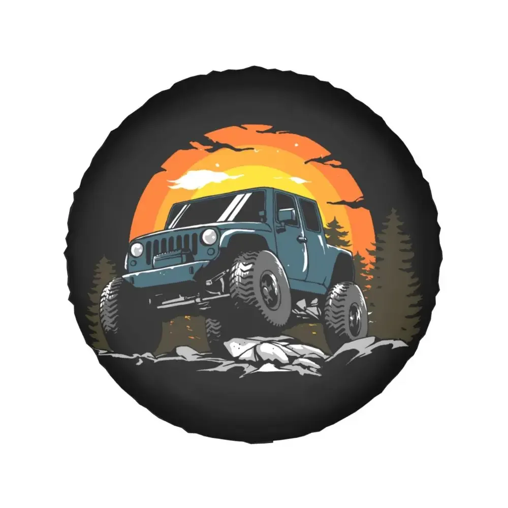 Maßgefertigte Vitara Offroad Ersatzradabdeckung Tasche für Jeep Hummer Auto-Radschutz Zubehör 14" 15" 16" 17" Zoll – Detail 17
