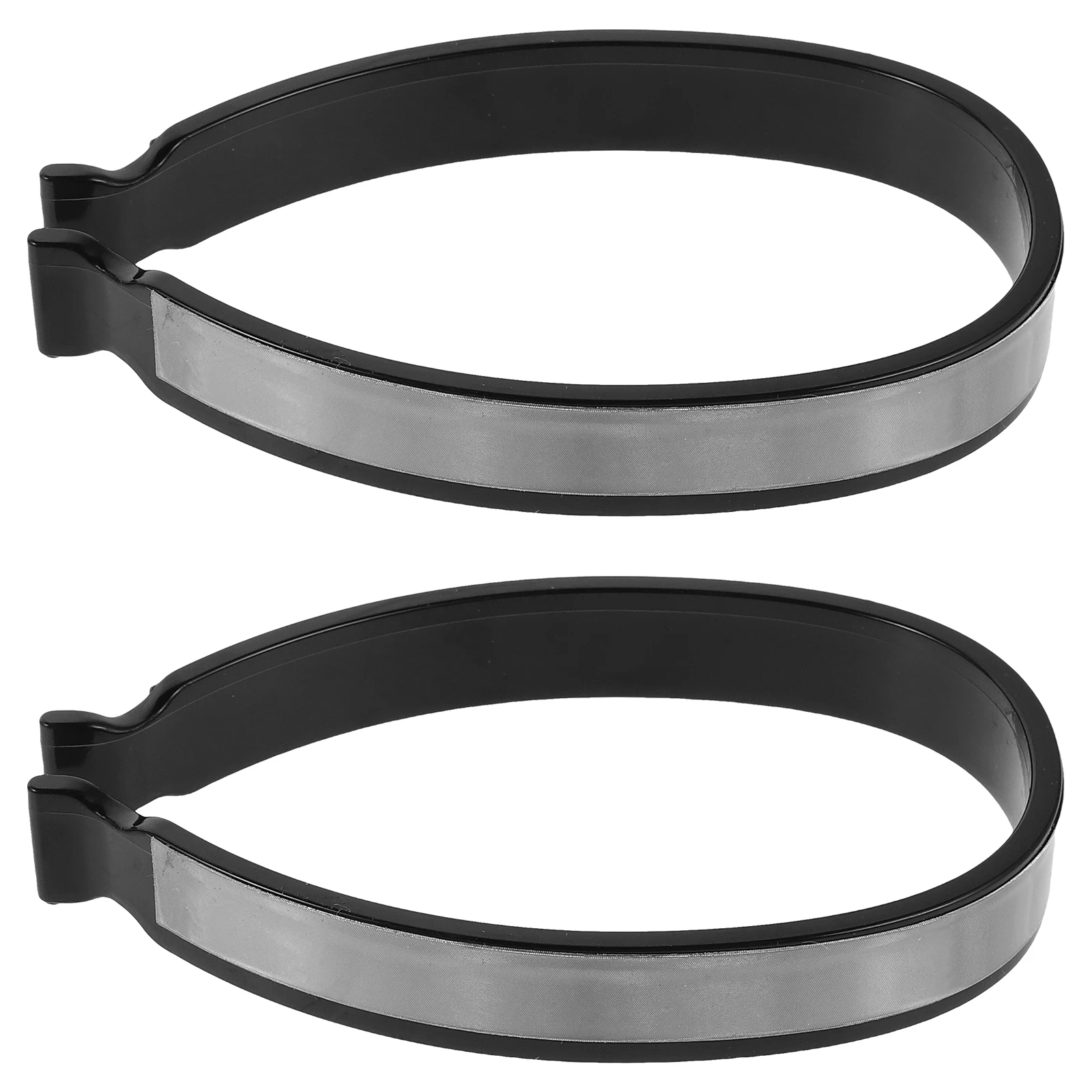 Reflective Cycling Pants Clips Grey Widened Design High Intensity Reflective Bands Night Safety Bike Trousers Wrap Straps