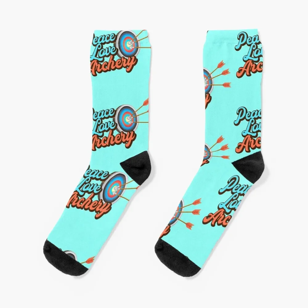 

Peace Love Archery. Socks Run crazy Socks Female Men's