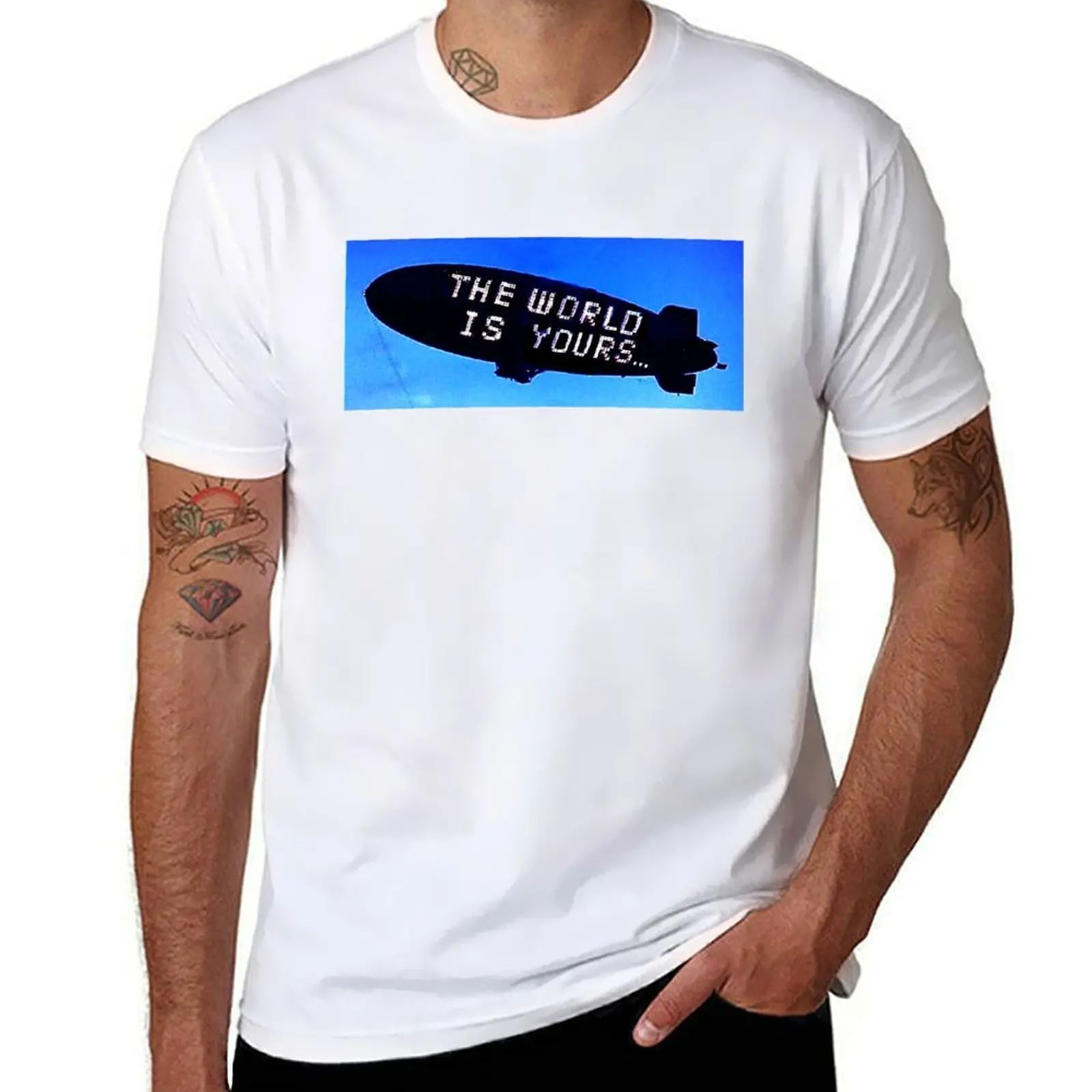 

Scarface The World is Yours T-Shirt t shirts for man cotton t shirts for man graphic funny T-Shirt