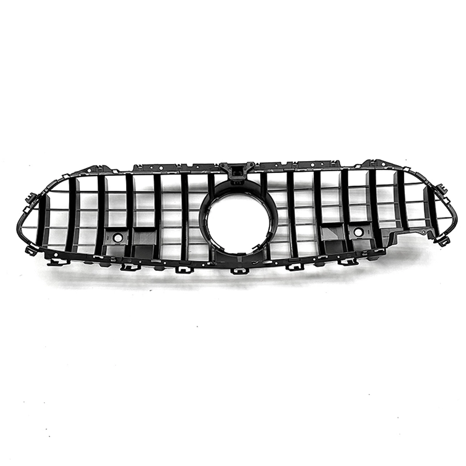 Front Grille Grill For Mercedes Benz W257 C257 CLS Class 2019-2022 CLS300 CLS450 CLS500 GT R Black/Silver Upper Bumper Hood Mesh