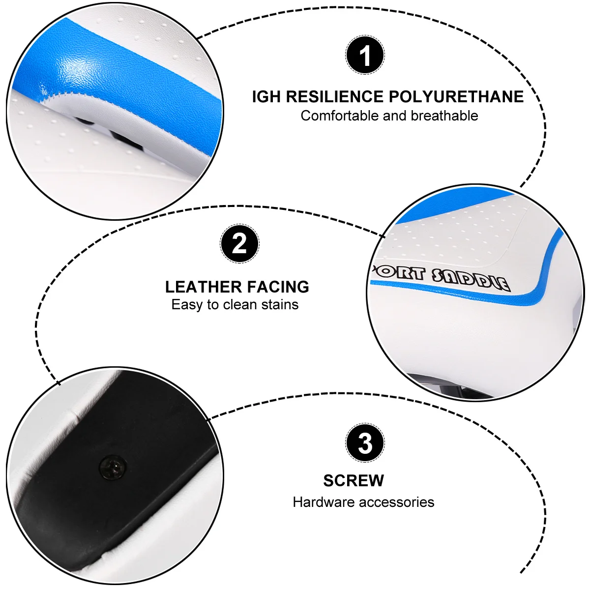 Durable Hollow Bike Saddle Comfortable Breathable Ergonomic Design Premium Material for Long Distance Cycling Bike Saddle