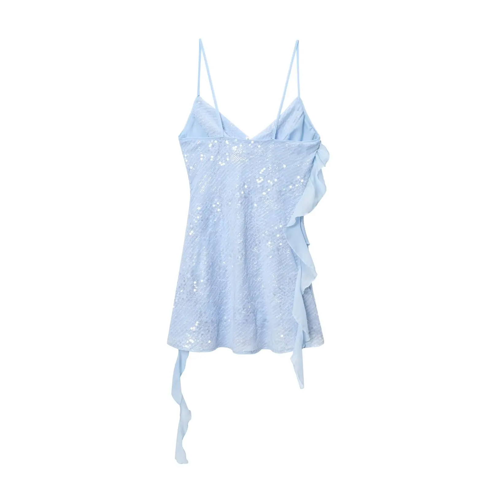 Vestido Curto E JNLEAOG, Novo Design de Moda Fena para o Outono, Camadas Decorativas com Contas, Casual de Verão, ...