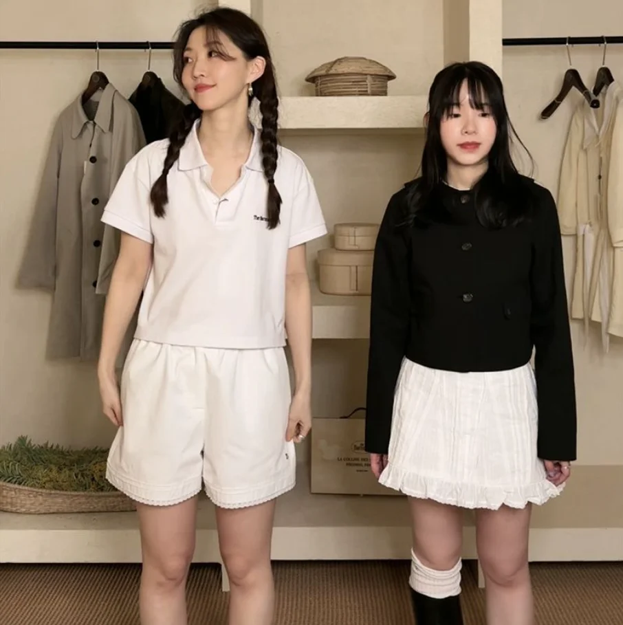 TheBarnnet Bla Classic Retro Flap Collar Loose ort Outerwear for Women Autumn 2025 Organic Cotton Fraance Sle Coat