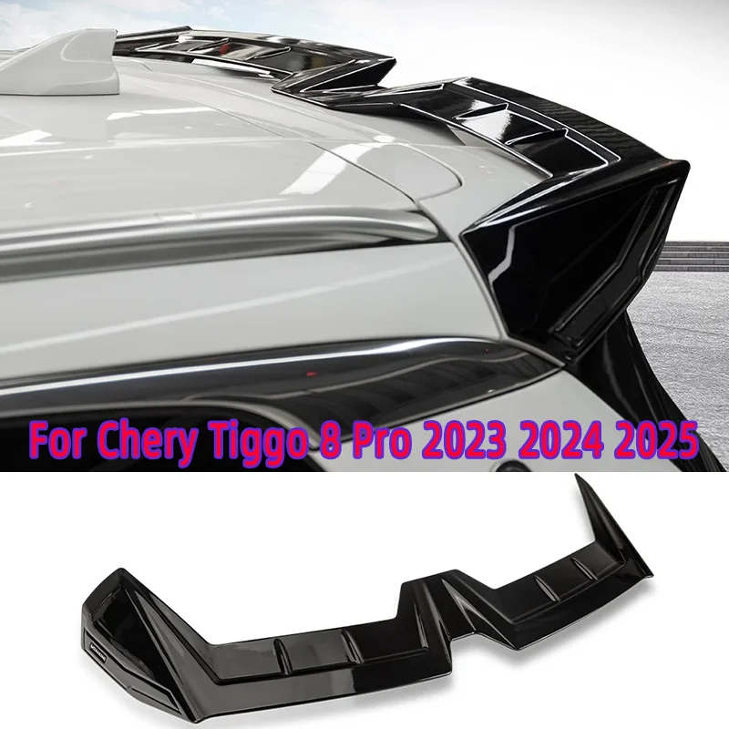 

For Chery Tiggo 8 Pro 2023-2025 Car Sports Sports Tail Wing Spoiler Decoration Wings Rear Exterior Parts ABS Auto Accessories