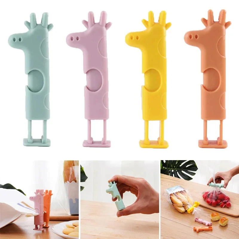 Portable Sealed Clips Kitchen Storage Food Snack Sealing Bag Clips Moisture-proof Sealing Clamp Sealer Buckle Bag Clamp Bag Clip
