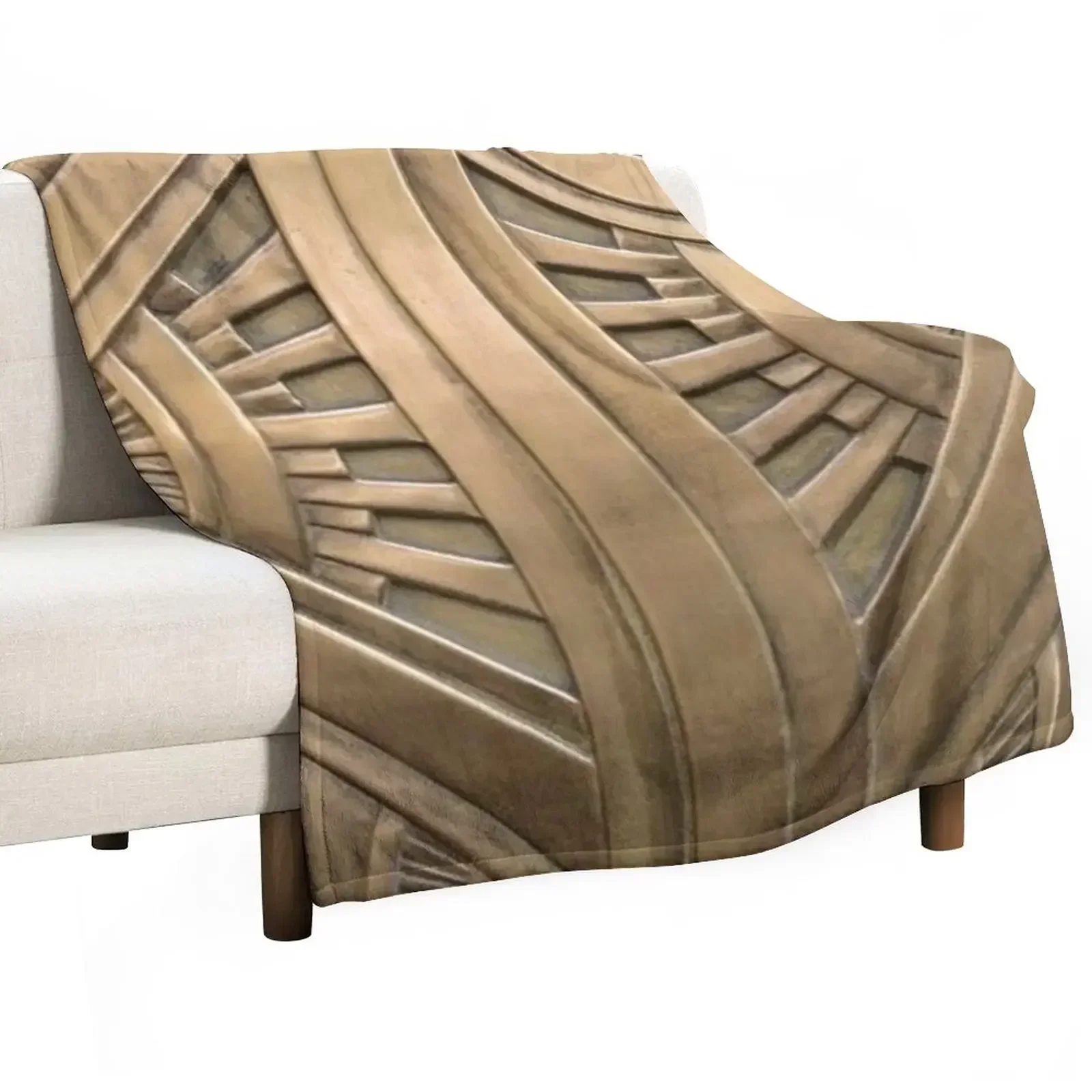 

Art deco,vintage,elegant,chic,1920 era,bronze,beautiful,the great gatsby Throw Blanket Retros Designers Blankets