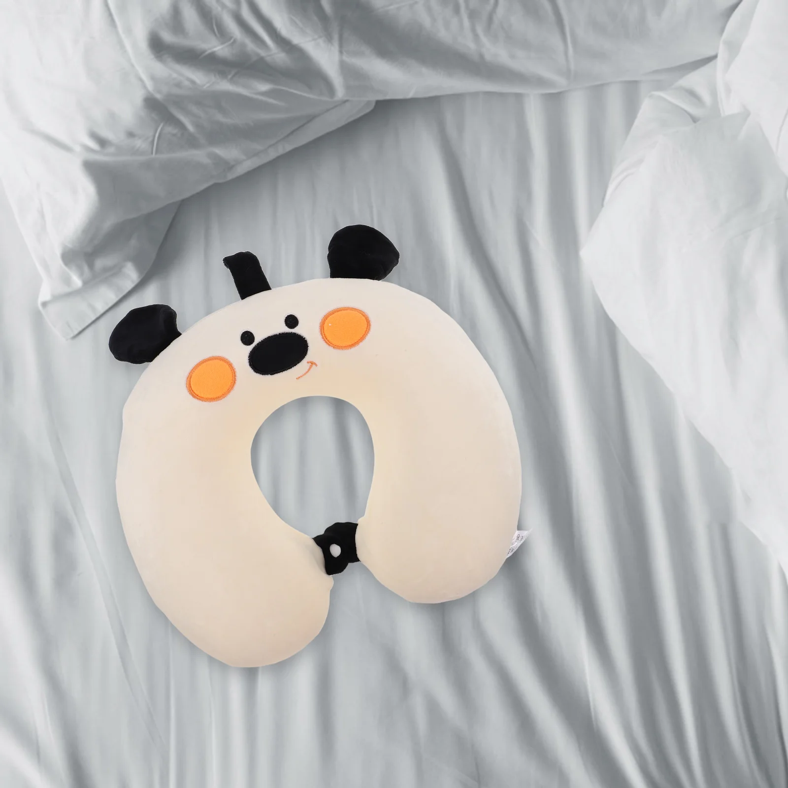 

Cute Kids Neck Pillow with Memory Foam U Shaped for Car Plane Train Travel Adjustable Headrest Soft Cushion Lightweight