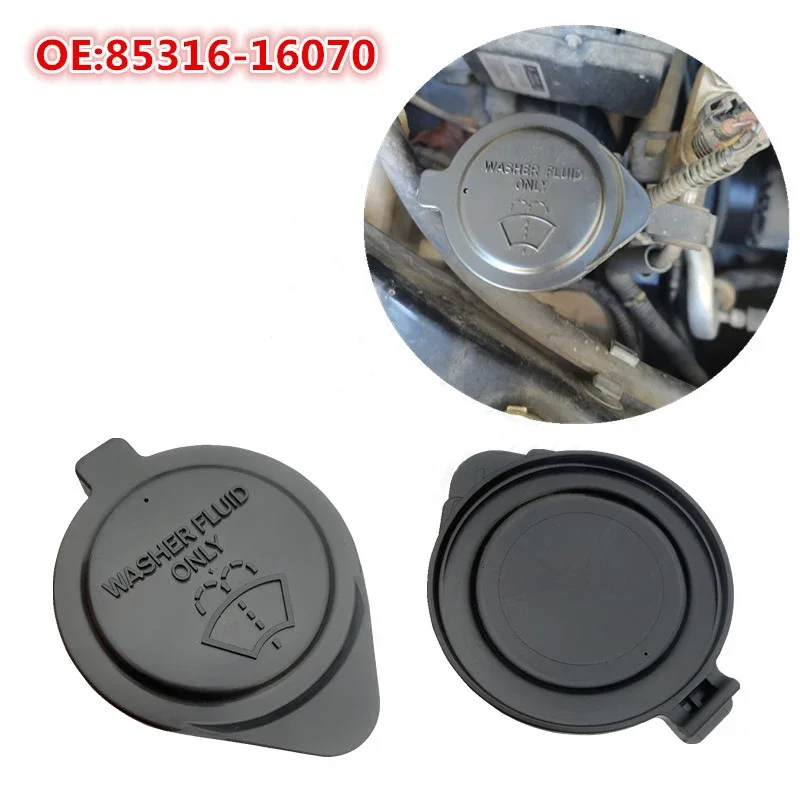 1PC Car water bottle cap glass water filler cap wiper spray bottle seal plastic tank cover For Toyota Lexus Camry 85386-60050