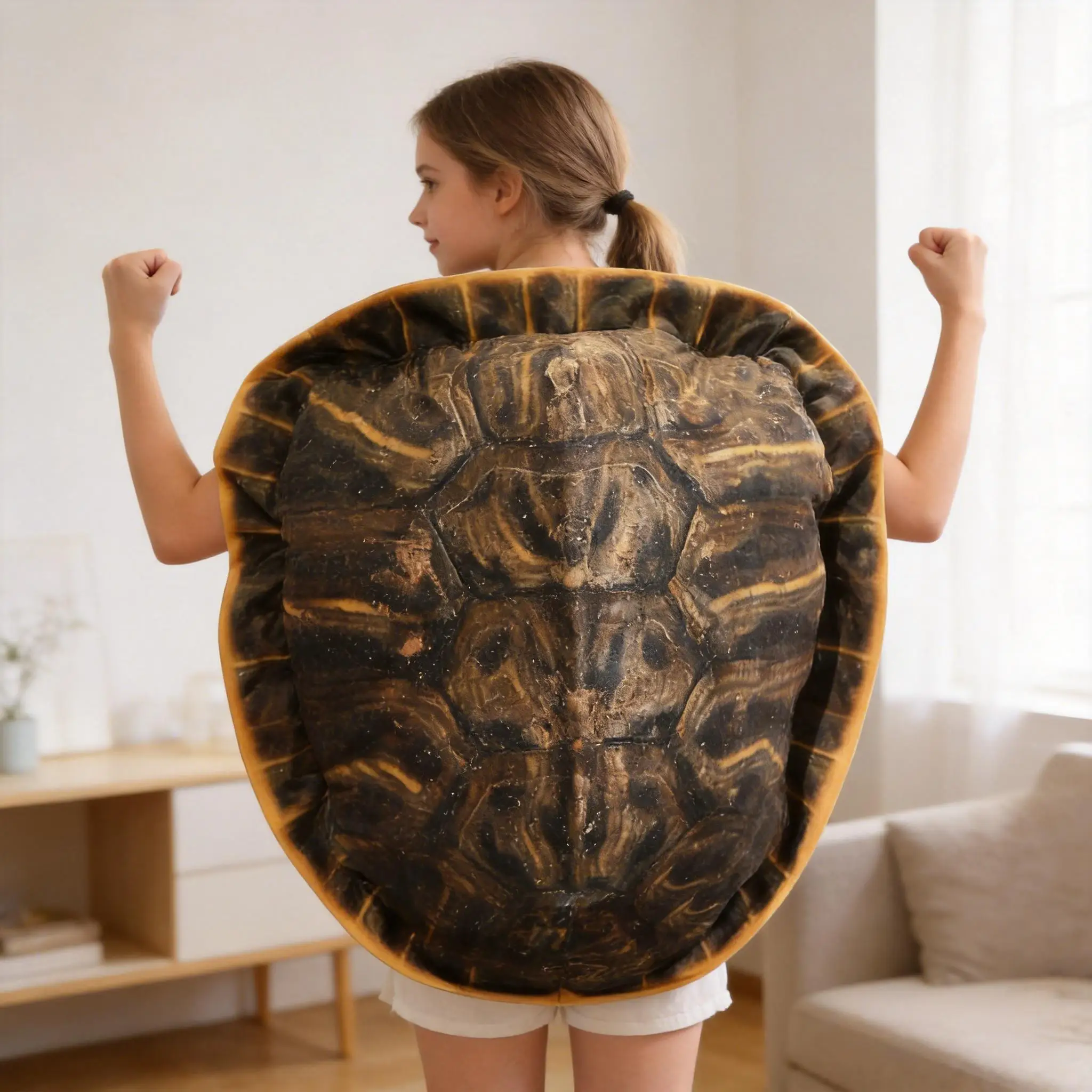 100cm Cute Wearable Turtle Shell Plush Toy Soft Stuffed Tortoise Pillow Cosplay Kids Boys Girl Birthday Sleeping Home Gift Decor