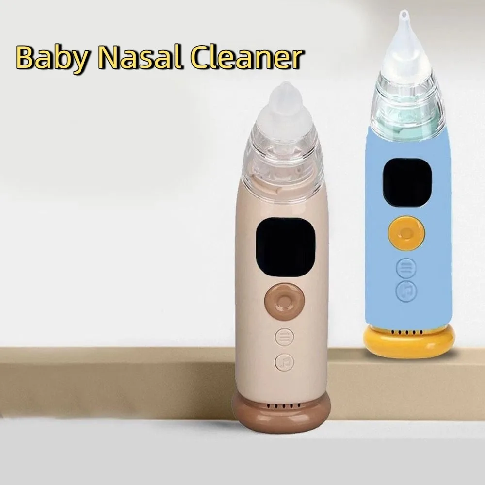 

USB Rechargeable Electric Nasal Aspirator Low Noise Adjustable Suction Eustachian Unclogger with 3 Silicone Nozzles