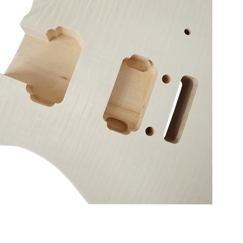 Full Pack PR Style Maple Veneer Guitar Kit, Unfinished Guitar Body, Neck Accessories