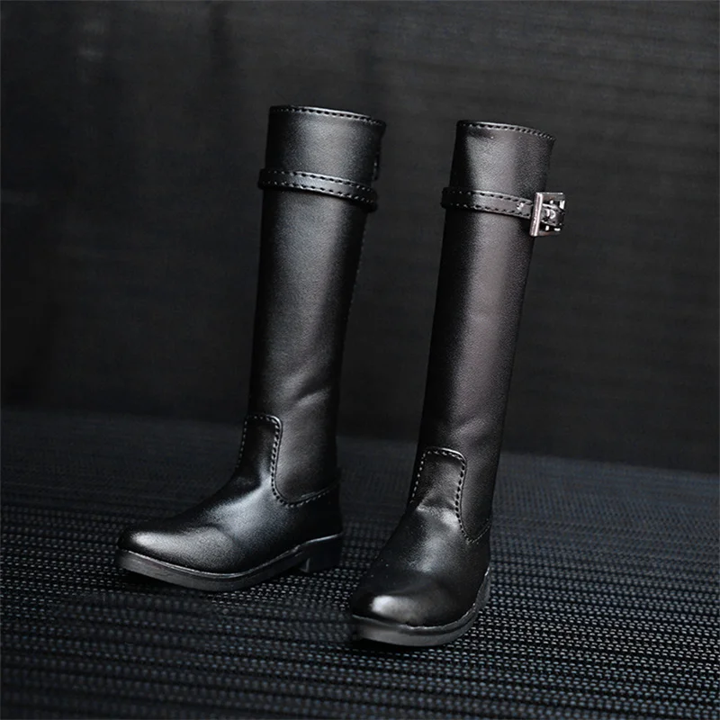 Los zapatos de muñeca BJD son adecuados para 1/3 1/4 MSD tío muñeca tamaño negro individualidad moda alta bota militar accesorios para muñecas