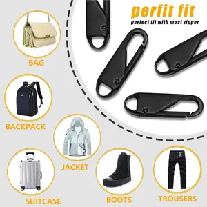 5 Stücke Reißverschluss -Zieh -Substitution Reißverschluss Reparatur Kit Reißverschluss Schieberegler Pull Tab Universal Reißverschluss Fixer Metall Reißverschluss Kopf 8 Hauptverkäufe setzen Ziper - №7