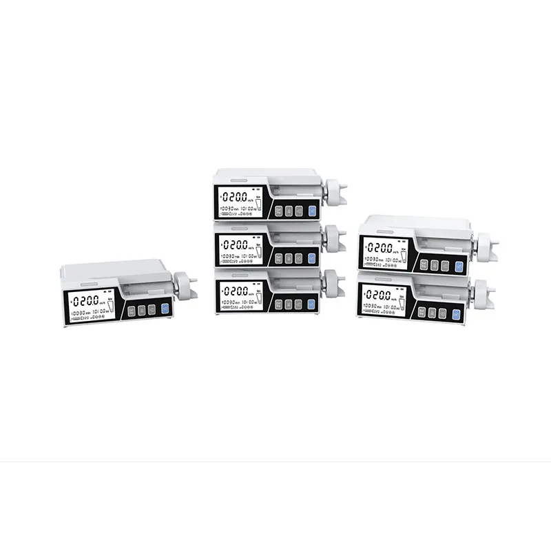 4.3 inch Touch Screen Stackable Type Human or Veterinary Use Syringe Pump Infusion pump LCD real-time Alarm Transfusion