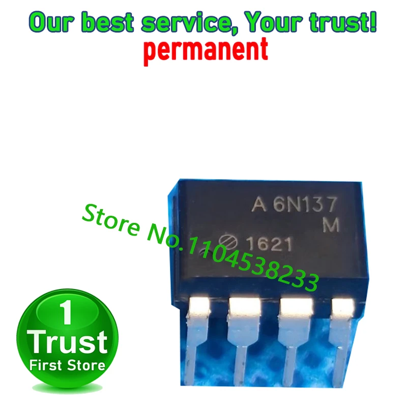 A6N137 6N137 SOP-8  50PCS/LOT HCPL-A6N137 HCPL-6N137   Trust First   in stock