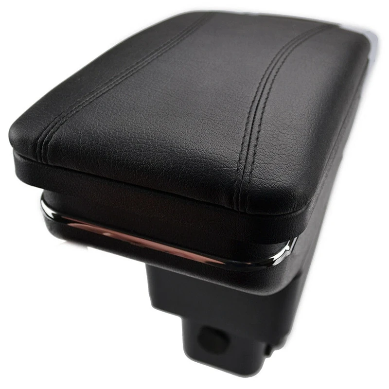 NEW-Car Center Console Box Armrest Box Rotatable Storage Box For Honda Fit Jazz 2009-2013 GE PU