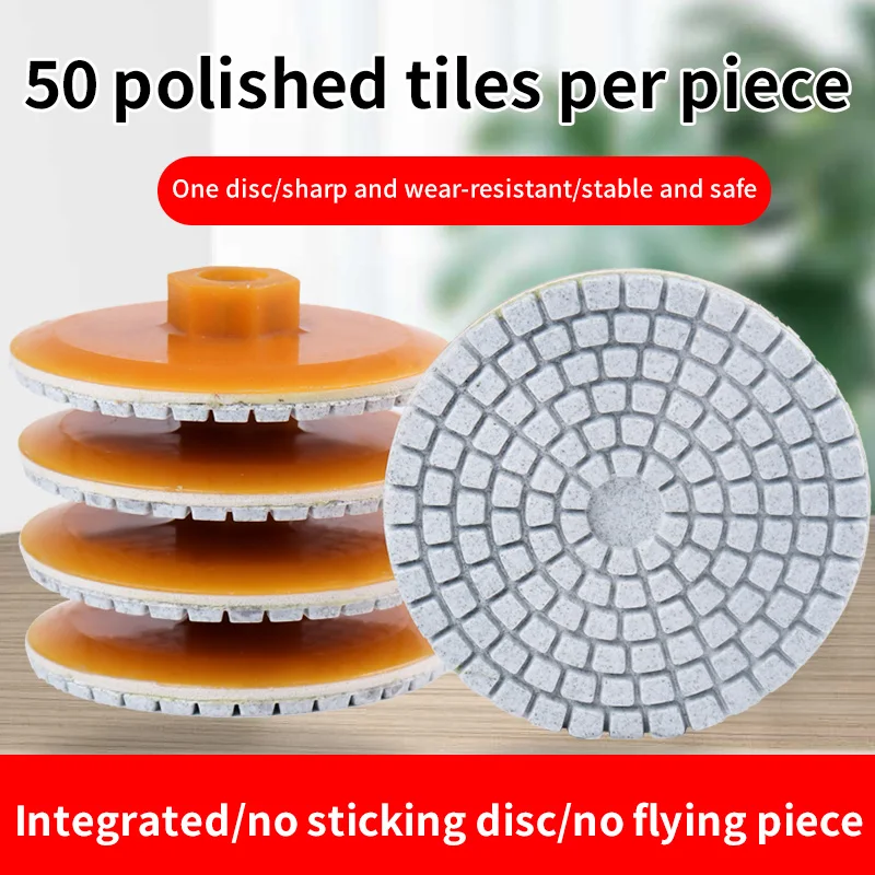 Угловая шлифовальная машина подходит для встроенных шлифовальных дисков, алмазных сухих шлифовальных дисков, специально разработанных для полировки и снятия фасок керамической плитки, каменных плит, мрамора и кварцевого камня, инструмента для отделки керамической плитки.