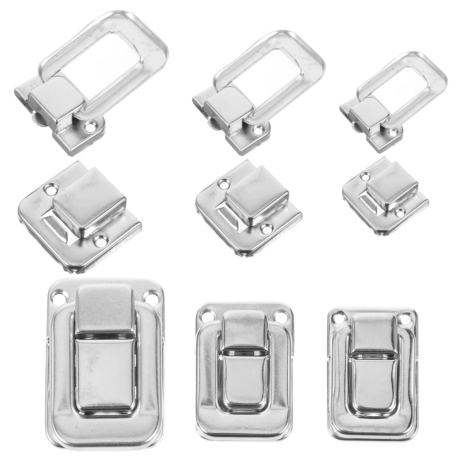 

6Pcs Transparent Lock Hasp Buckle for Jewelry Box Latch Lock Clear Clasp Small Cabinet Accessories Suitcase Buckle