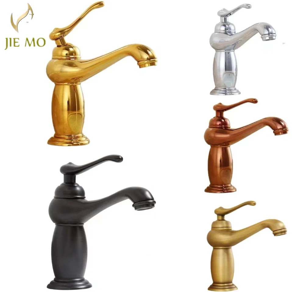 

Латунный смеситель, раковина для холодной и горячей воды, смеситель в стиле ретро, раковина на столешнице в ванной, умывальник, бытовой европейский смеситель