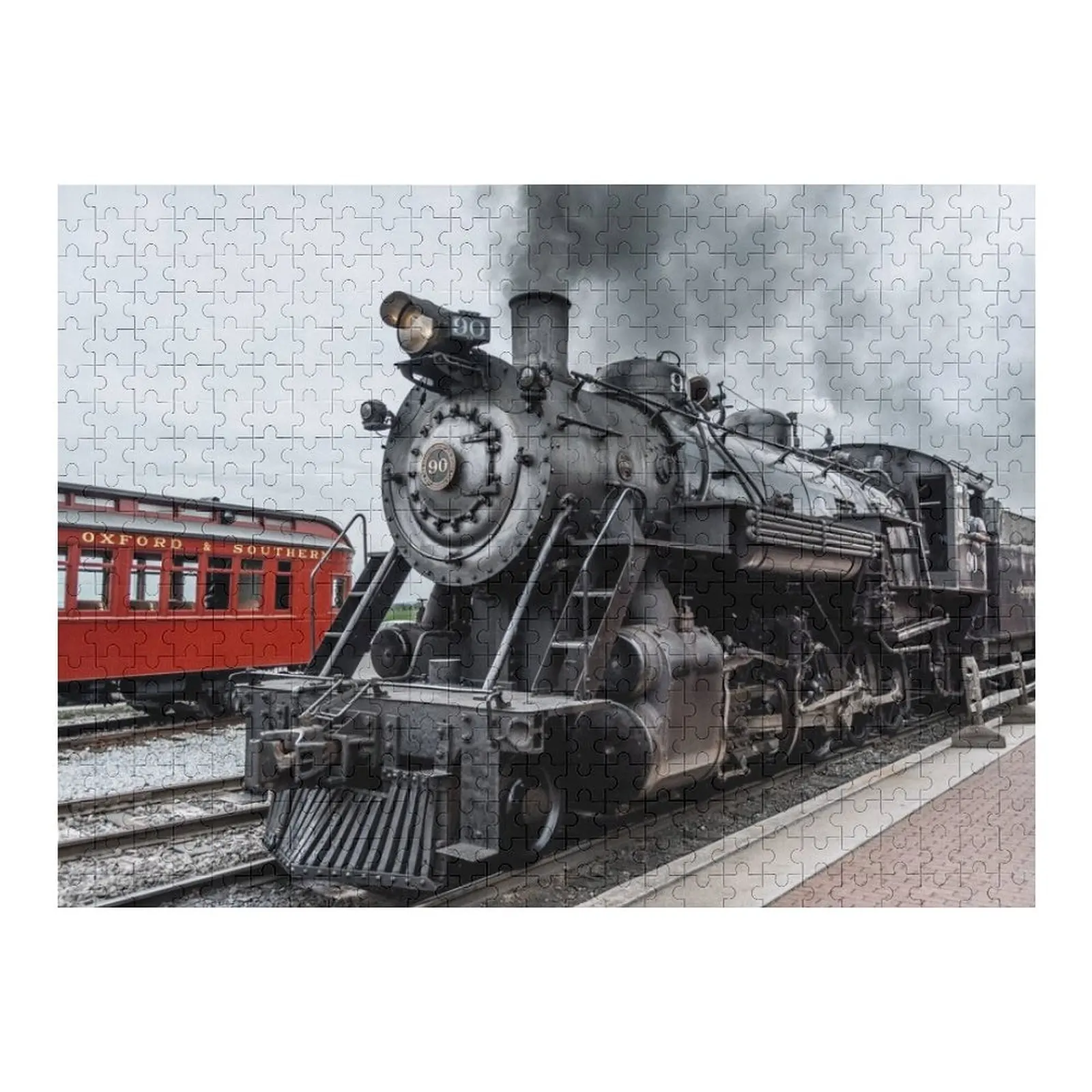 

Strasburg Locomotive Jigsaw Puzzle Wooden Name Custom Personalized Custom Wooden Name Jigsaw Pieces Adults Puzzle