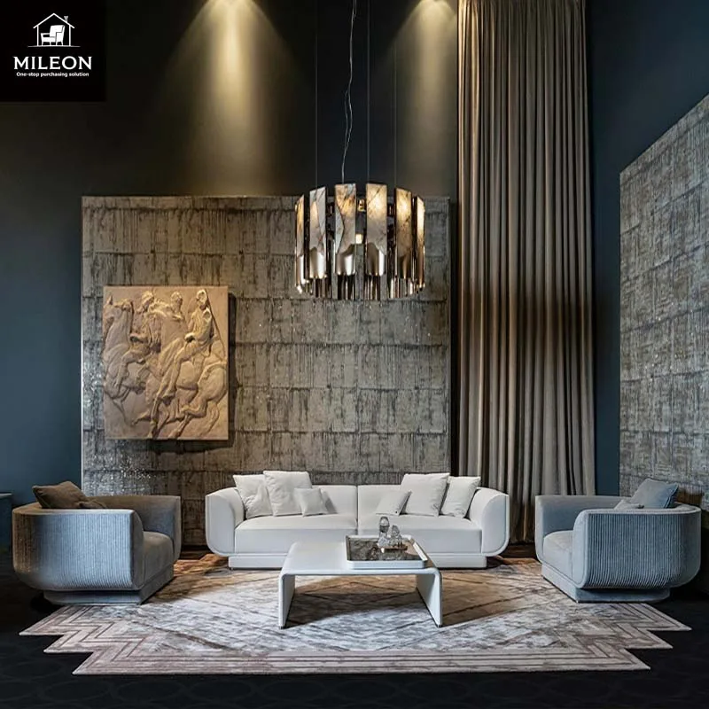 Customized Modular Living Room Hotel Showroom Sofa Set Furniture Sofa Fabric Modern Living Room Furniture Combination Sofa