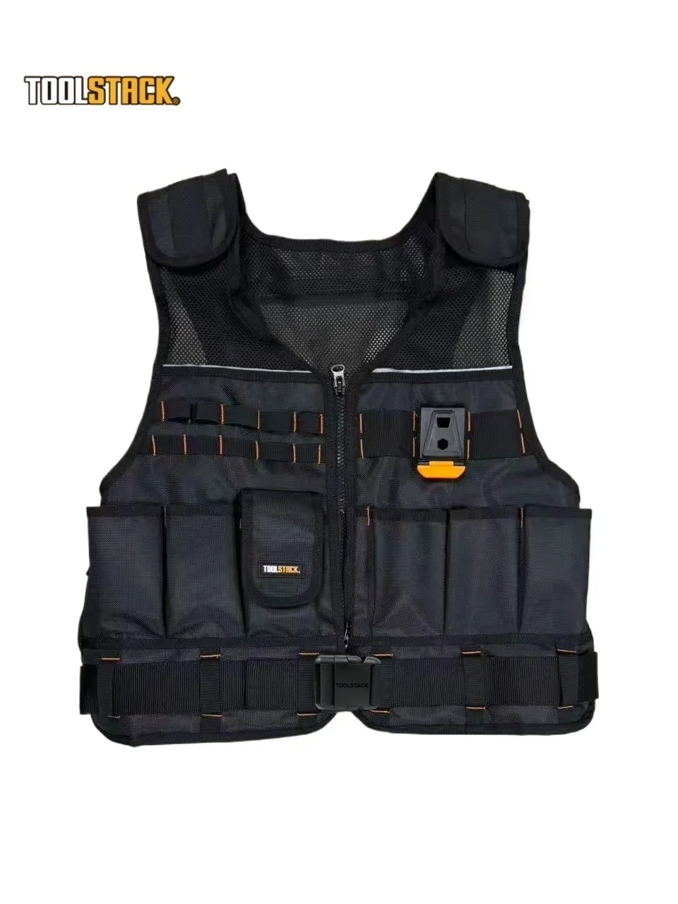 TOOLSTACK Heavy Construction Vest Multi-Pocket High-Quality Adjustable Shoulder Strap Work Belt Multifunctional Tactical Vest