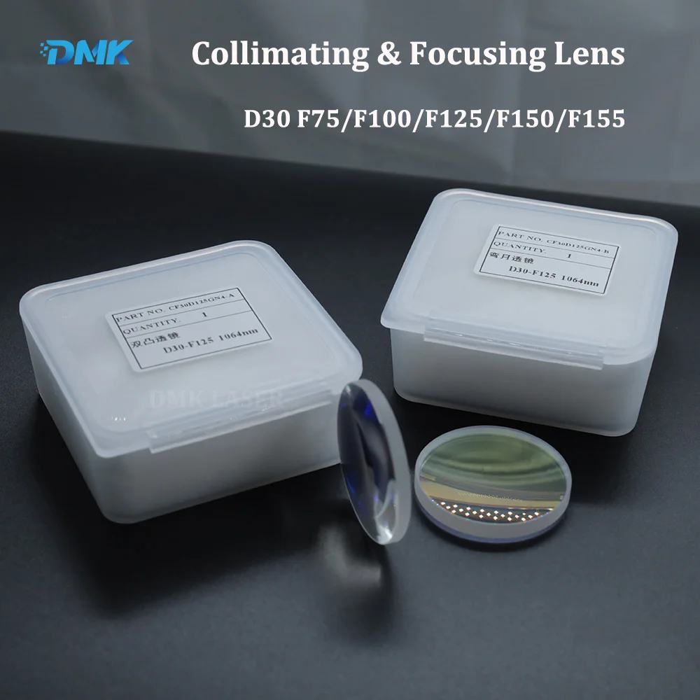 D30 F75/100/125/150/155mm Fiber Laser Collimating Lens fused sillica Fiber Focus Lens 1064nm Laser