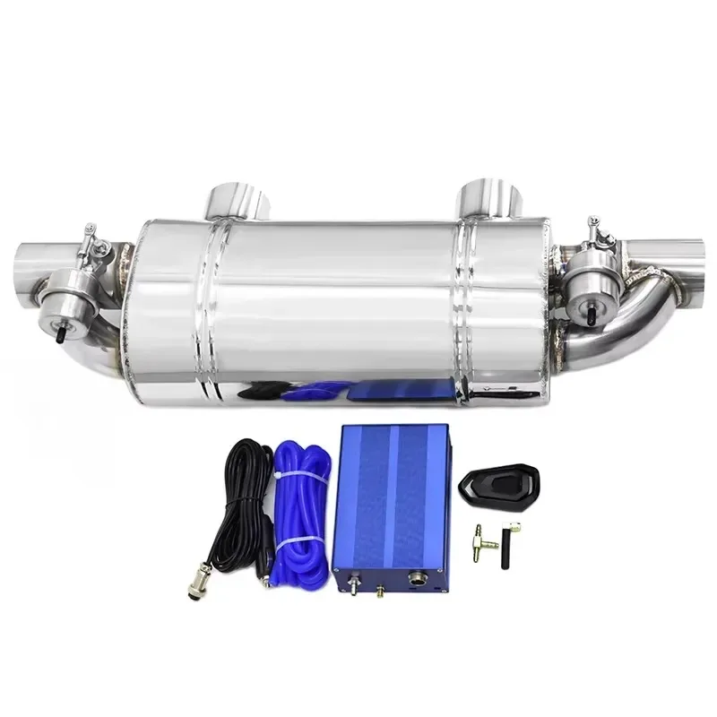 Hot Sale Car Universal Valved Muffler Vacuum Electronic Valvetronic Exhaust Pipe Remote Control Dual Inlet Outlet 2/2.5/3