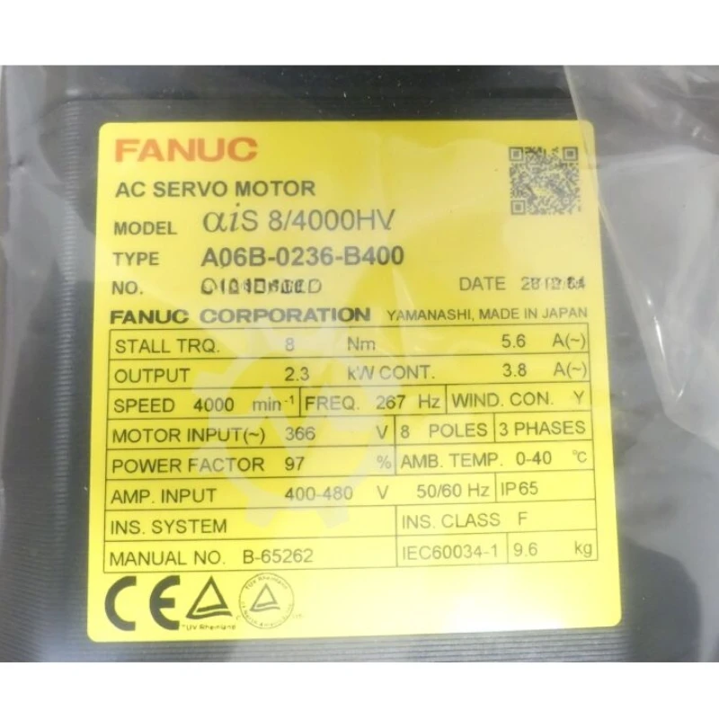Fanuc A06B-0236-B400 Servo Motor Tested ok In Stock