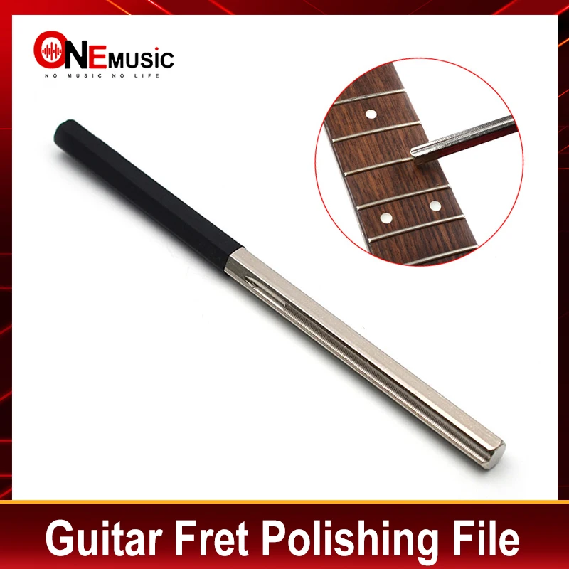 Guitar Fret Tools Crowning File Fret Dressing File with 3 Size Edges Luthier Tools for Guitar Polishing Tools Guitar Parts