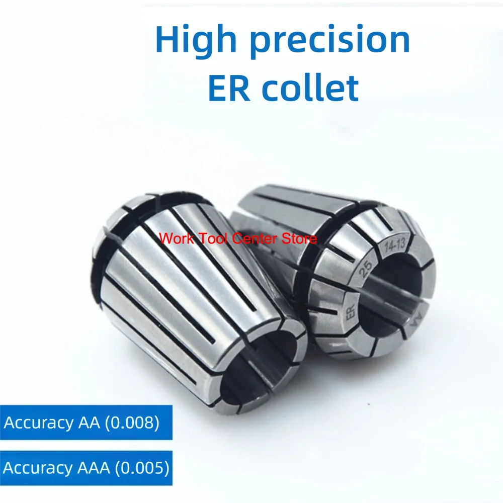 0.008 Precision CNC Collets Chuck Quick-release Clamp Mini ER8 ER25/20/16/11 1/2 1/4 Lathe Tool Holder Drill Milling Cutter Tap