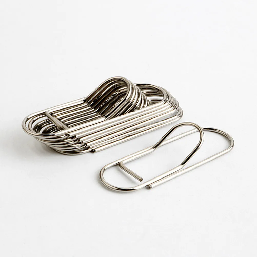 8Pcs Metal Paper Clips Simple Creative Shape Clip Memo Card Pictures Note Holder File Clamps Lovely Bookmarks Office Classroom