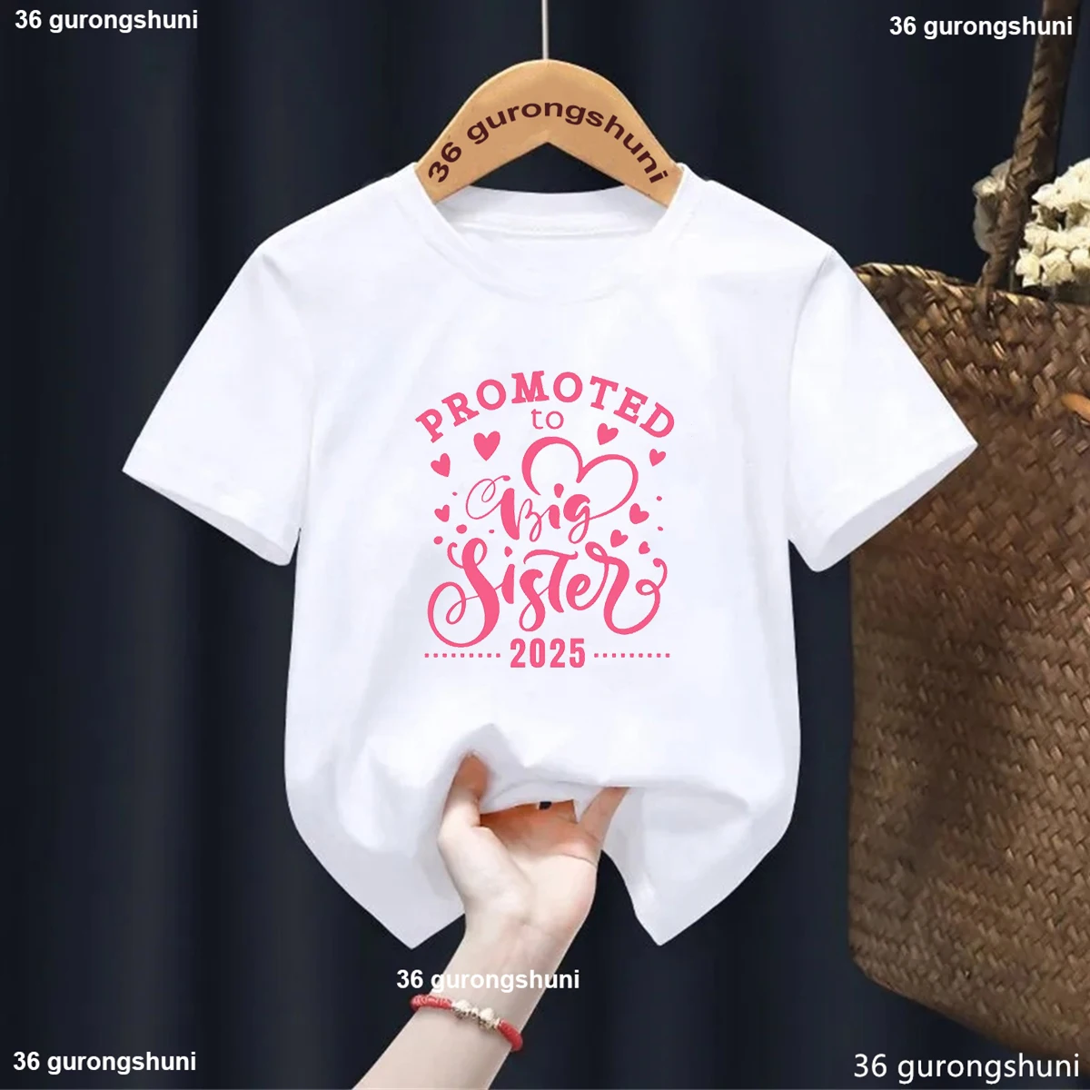 

Promoted To Big Sister 2025 Kids T-Shirt Big Brother 2025 Toddler Shirt Pregnancy Announcement New Boys/Girls Tshirt Toddler Tee