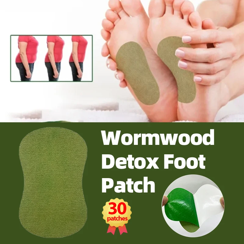 

Detox Foot Patches Body Toxin Detoxification Deep Cleansing Stress Relief Help Sleeping Feet Pads Natural Wormwood 10/20/30pcs