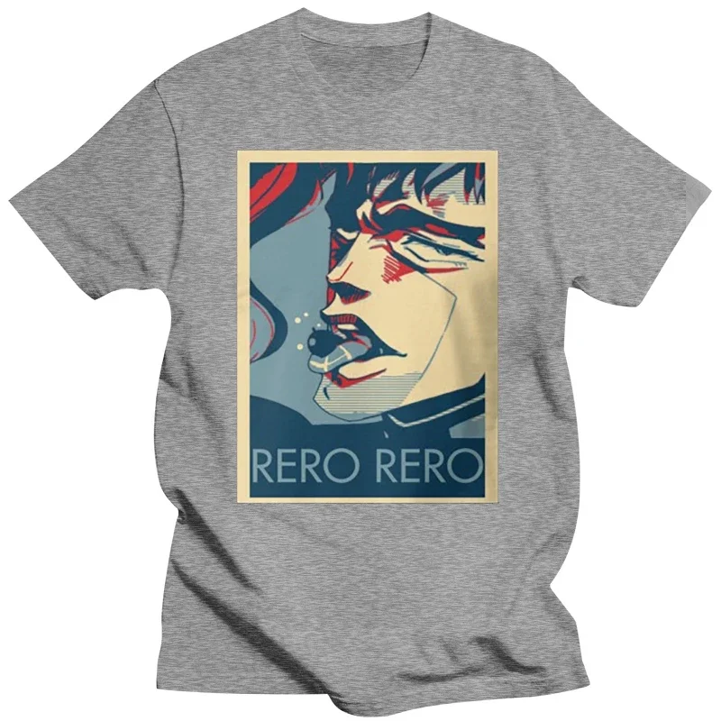 Summer Graphic Short Sleeve T Shirt Rero Kakyoin Customized Printed T-Shirt Fashion Cool Men Streetwear Women Funny heavyweight