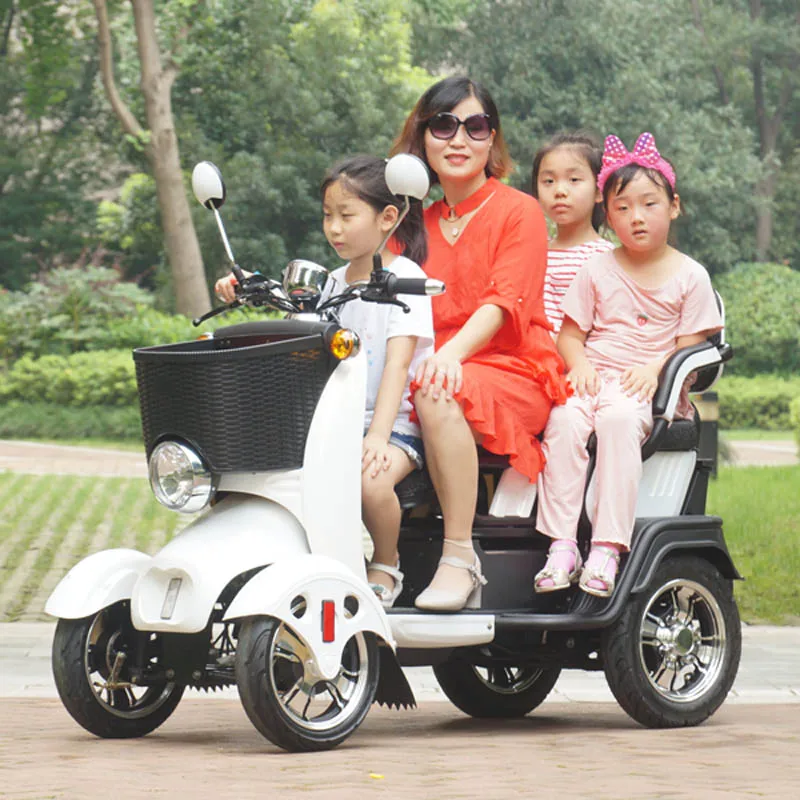 XK Three-Seat 72V Electric Quadricycle Household 4-Wheel Lithium Battery Four-Wheel Scooter